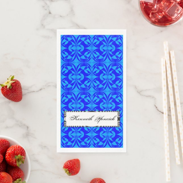 Blue Butterfly by Kenneth Yoncich Napkin (Insitu)