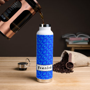 Blue Butterfly by Kenneth Yoncich Water Bottle
