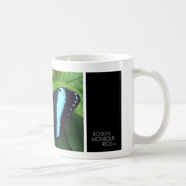 Blue Butterfly Coffee Mug (Right)