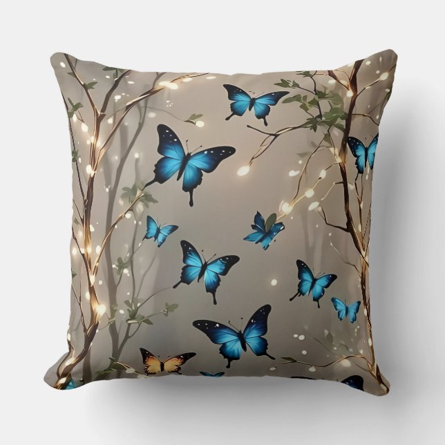 Blue Butterfly 🦋  Cushion (Front)