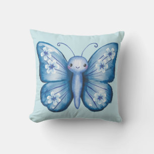 Blue Butterfly Cushion