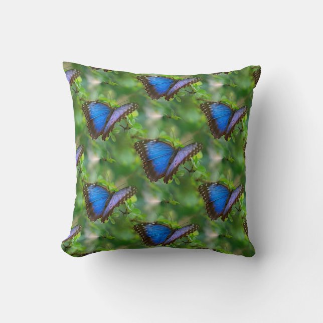 Blue Butterfly Cushion (Front)