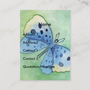Blue Butterfly - Customise Business Card
