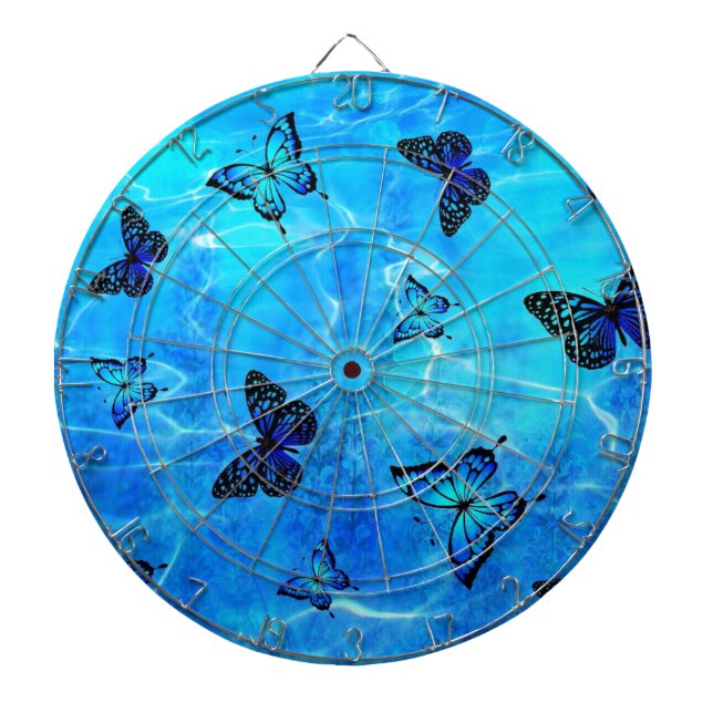 Blue Butterfly Dartboard (Front)