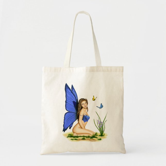"Blue Butterfly Fairy"  Tote bags (Front)