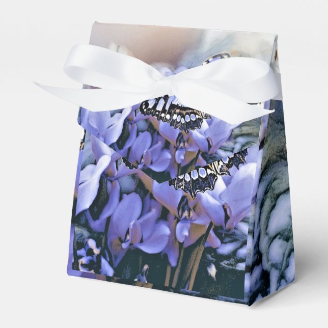 Blue Butterfly Favour Box (Front Side)