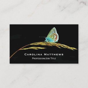 Blue Butterfly Grass Business Card