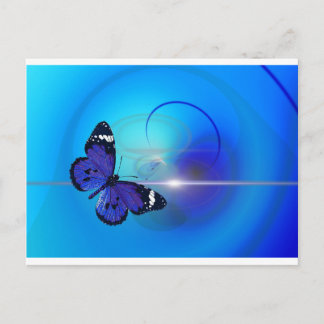 Blue Butterfly Image Postcard