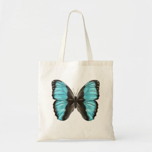 Blue Butterfly Insect Art Tote Bag