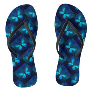 Blue Butterfly Jandals