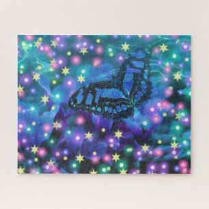 Blue Butterfly Jigsaw Puzzle