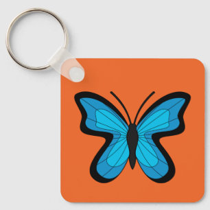 Blue Butterfly Key Ring