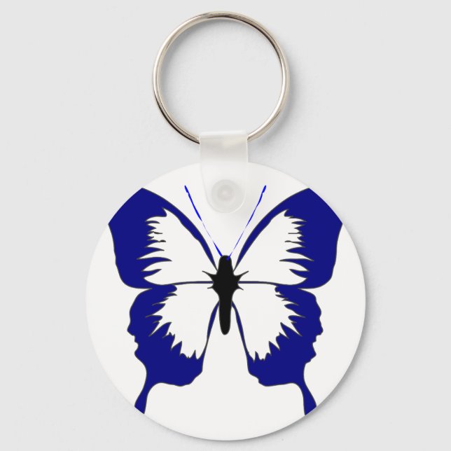 Blue Butterfly Key Ring (Front)