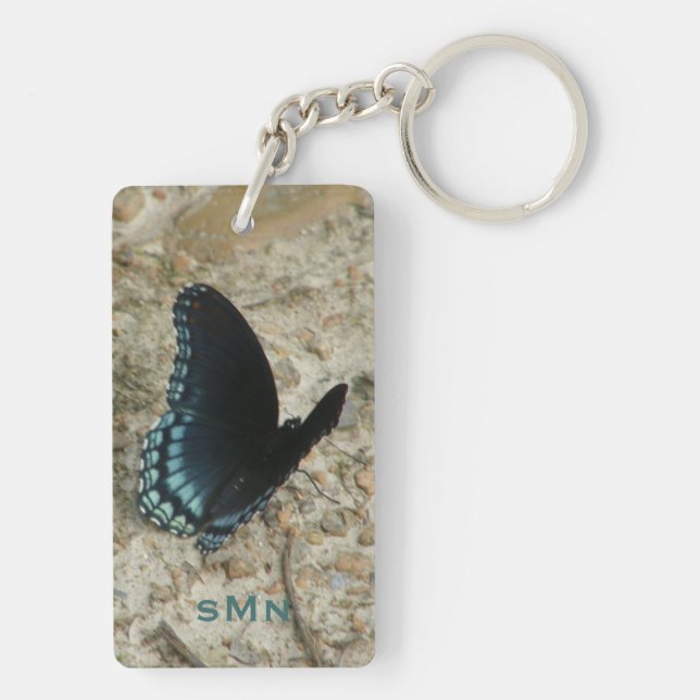 Blue Butterfly Key Ring (Back)