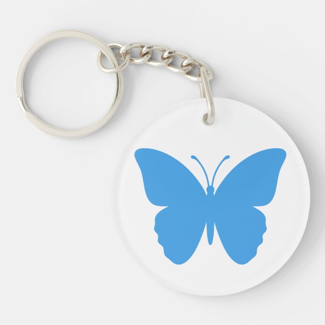Blue Butterfly Key Ring (Front)