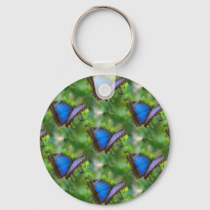 Blue Butterfly Key Ring