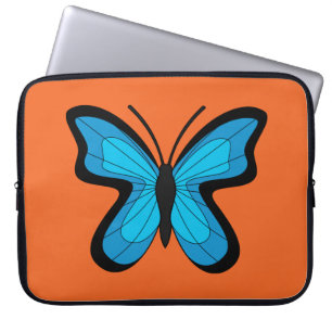 Blue Butterfly Laptop Sleeve