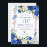 Blue Butterfly Lilac Garden Party 80th Birthday Invitation<br><div class="desc">Purple Blue Butterfly Lilac Garden Party 70th,  80th,  Birthday Party Invitation.
any age birthday adult woman.</div>