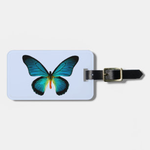 Blue Butterfly Luggage Tag
