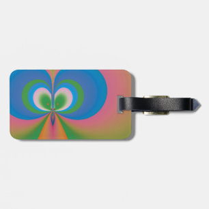 Blue Butterfly Luggage Tag