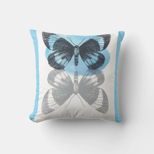 Blue butterfly magic. cushion