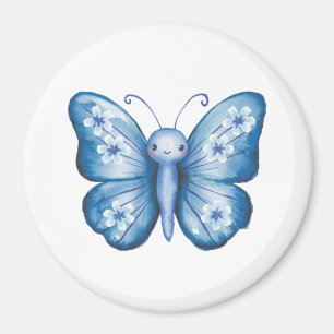 Blue Butterfly Magnet