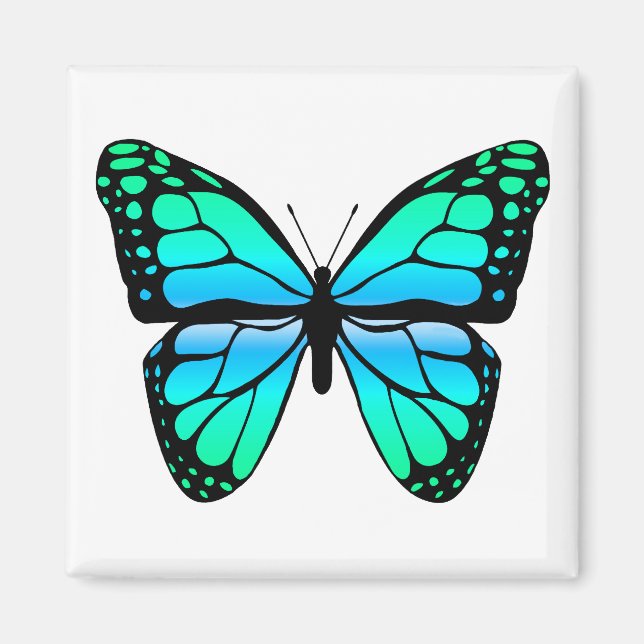 Blue Butterfly Magnet (Front)