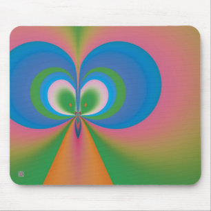 Blue Butterfly Mouse Pad