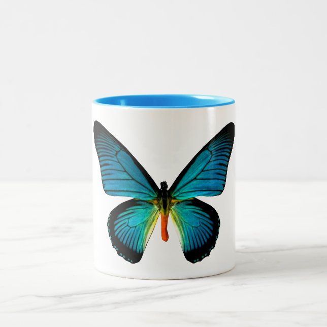 Blue Butterfly Mug (Center)