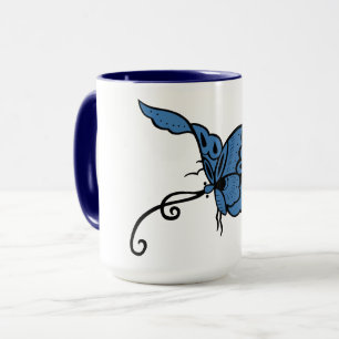 Blue Butterfly Mug