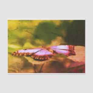 Blue Butterfly Nature Vintage Decoupage  Tissue Paper