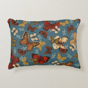 blue Butterfly seamless pattern Decorative Cushion