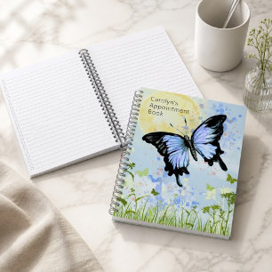 Blue Butterfly Spiral Notebook