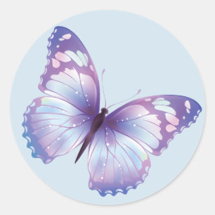Blue Butterfly Sticker