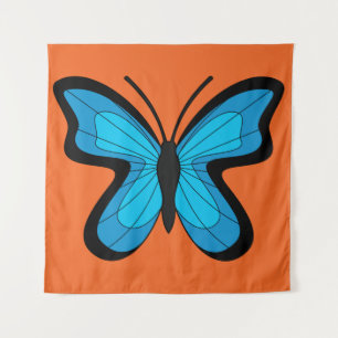 Blue Butterfly Tapestry