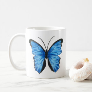 Blue Butterfly Tea Mug