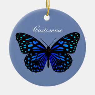 Blue Butterfly Thunder_Cove Ceramic Tree Decoration