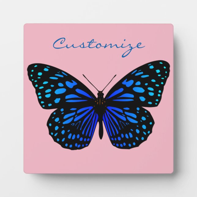 Blue Butterfly Thunder_Cove Plaque (Front)
