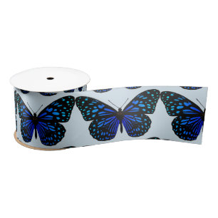 Blue Butterfly Thunder_Cove Satin Ribbon