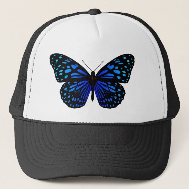 Blue butterfly Thunder_Cove Trucker Hat (Front)