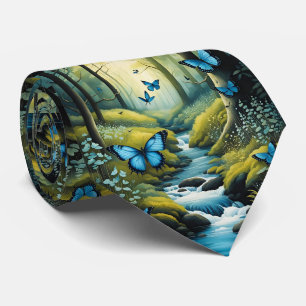 Blue Butterfly Tie