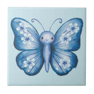 Blue Butterfly Tile