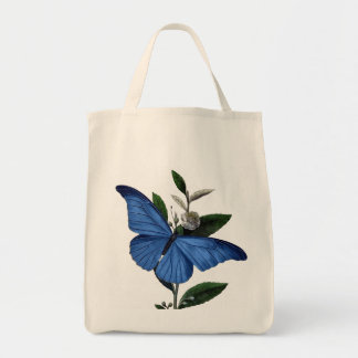 Blue Butterfly Tote Bag