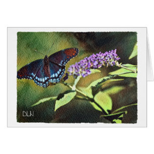 Blue Butterfly/Wildlife /Watercolor Look