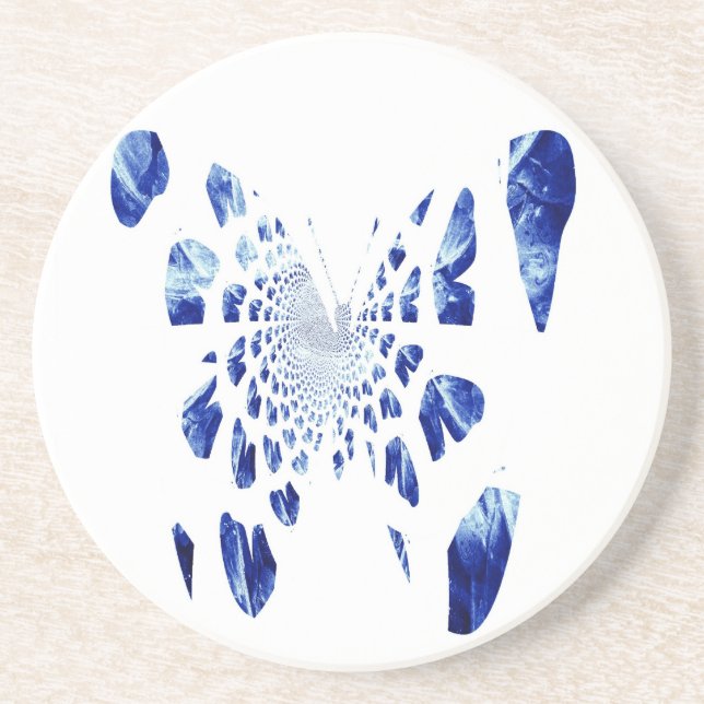 Blue Butterfly Wings Coaster (Front)