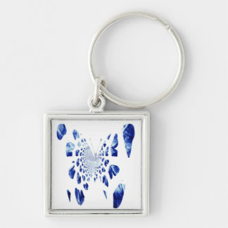 Blue Butterfly Wings Key Ring
