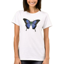 Blue Butterfly Women's Basic T-shirt