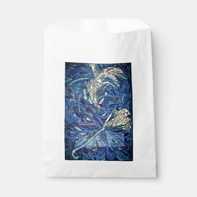 Blue cake favour bags (Front)