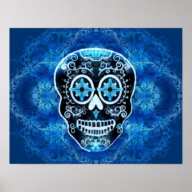Blue Calavera Print (Front)