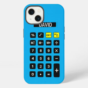 Blue Calculator with Keypad iPhone 13 Case